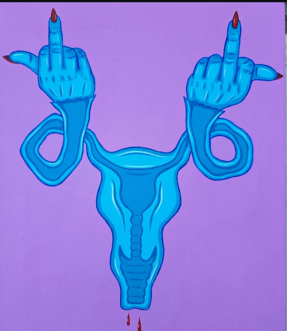 'Fuck Off' Uterus Art Print