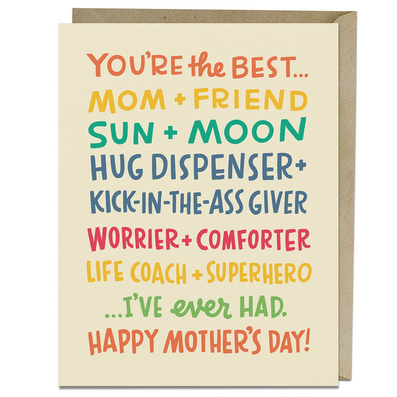 'Best Mom I’Ve Ever Had' Mother's Day Card