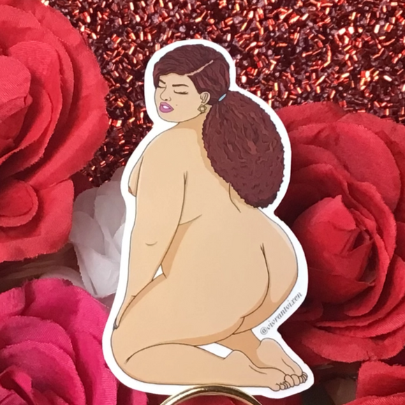 Cutie Nude with Ponytail Sticker