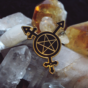 Trans Symbol Pentacle Pin