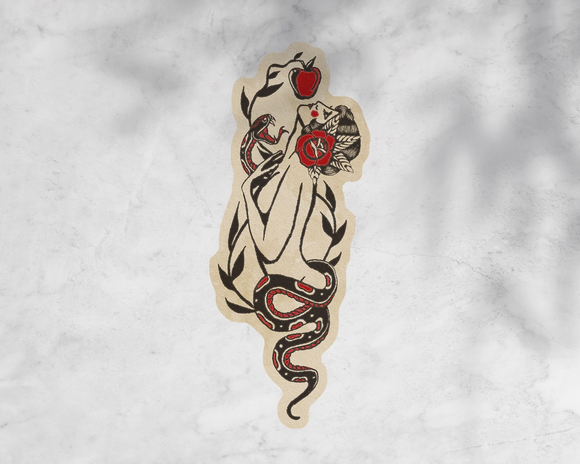 Traditional Tattoo Inspired Eve Sticker