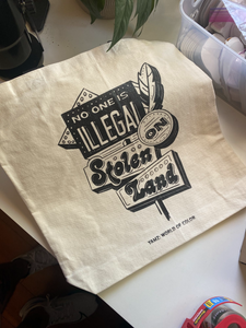 No One is Illegal Canvas Tote