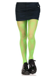 Lime Green Alien Net Tights