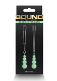 Bound Nipple Clamps - G2 (Glow in the Dark)