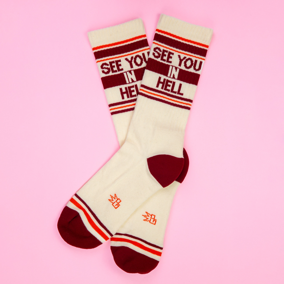 'See You in Hell' Gym Crew Socks