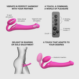Vibrating 3-Motor Bendable Strap-On