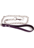 Chain Leash with Leather Handle