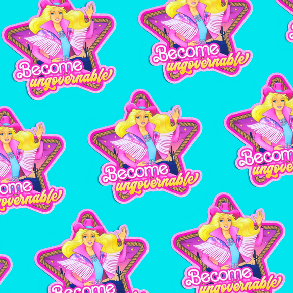 'Become Ungovernable' Dolly Sticker