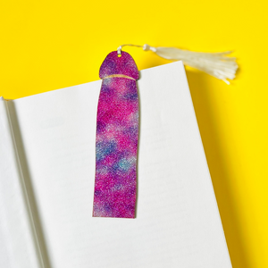 Glitter Galaxy Cockmark Bookmark