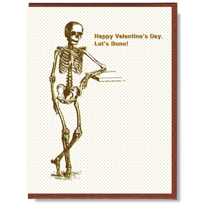 'Let's Bone' Valentines Card