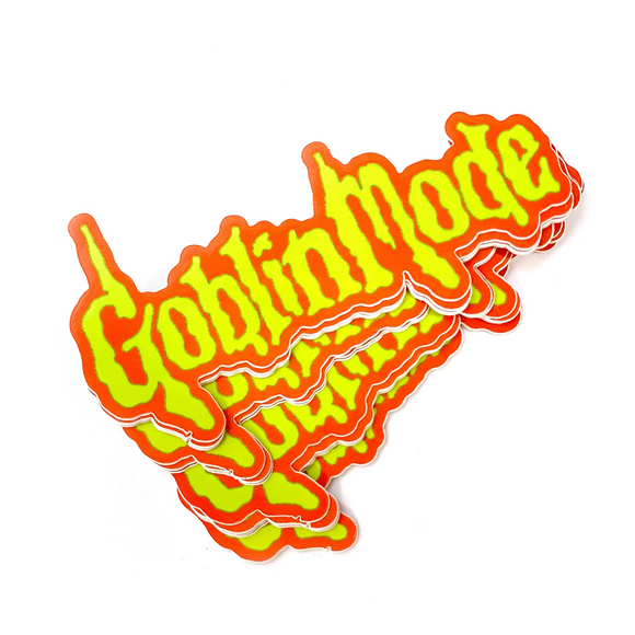 'Goblin Mode' Spooky Goosebumps Vinyl Sticker