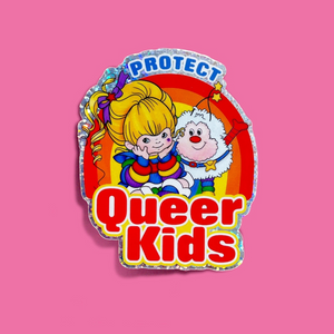 'Protect Queer Kids' Glitter Sticker