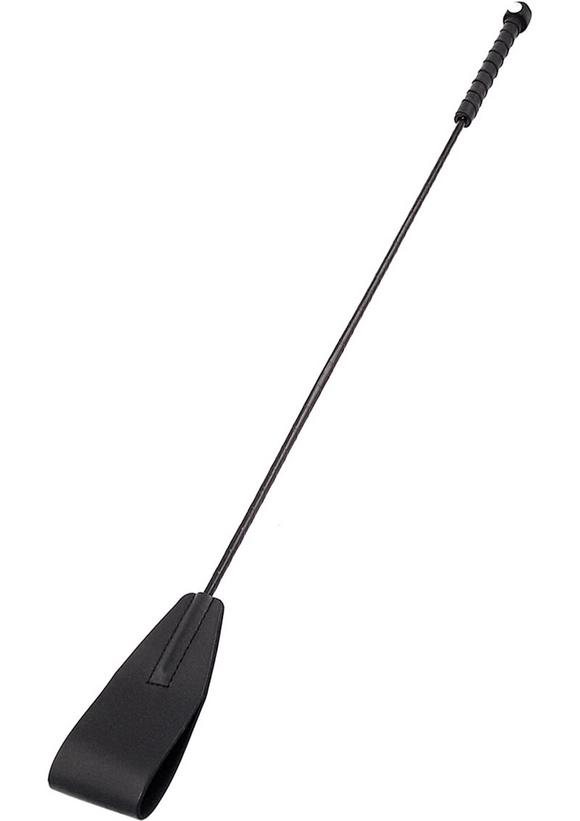 Rouge Black Leather Riding Crop