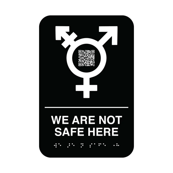 WE ARE NOT SAFE HERE Sticker