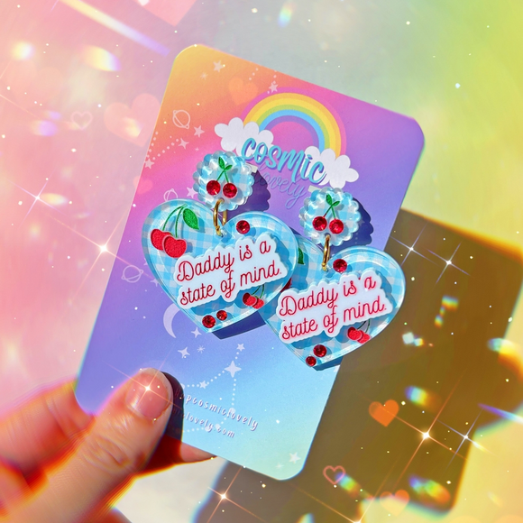 'Daddy Is A State of Mind' Earrings