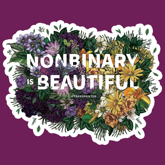 Nonbinary Is Beautiful Sticker