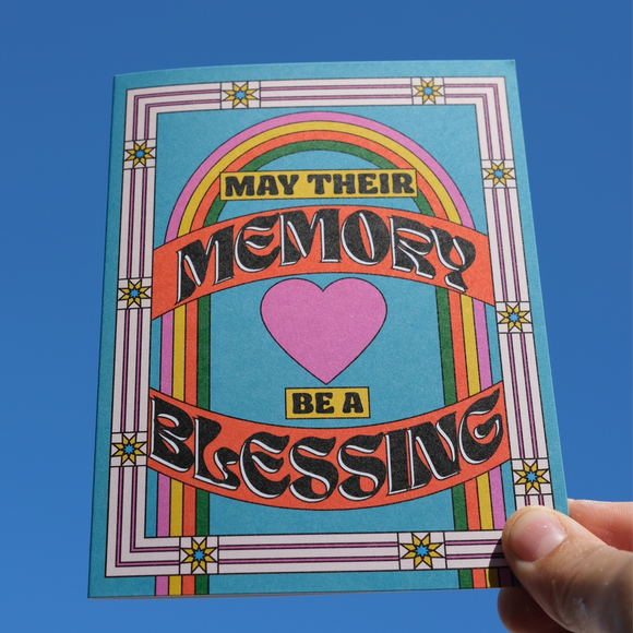 'May Their Memory Be a Blessing' Card