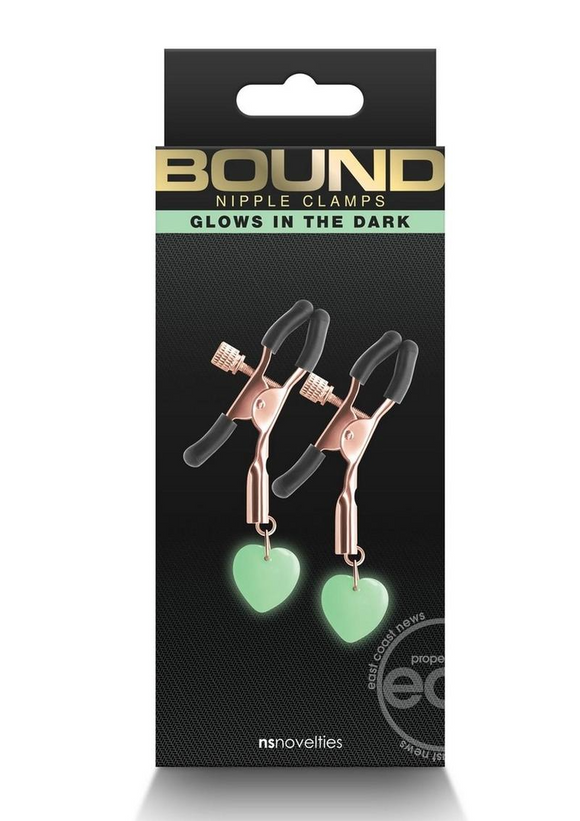 Bound Nipple Clamps G3 Glow in the Dark