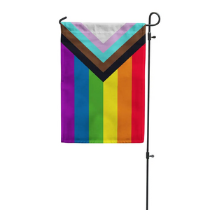 Progress Pride Garden Flag