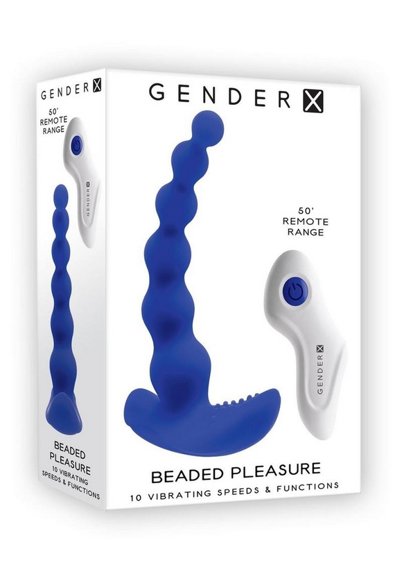 Gender X Beaded Pleasure Vibrating Anal Beads w/ Remote Control