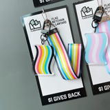 Pride Flag Keychain + Lanyards