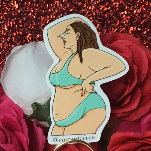 Aqua Bikini Cutie Sticker