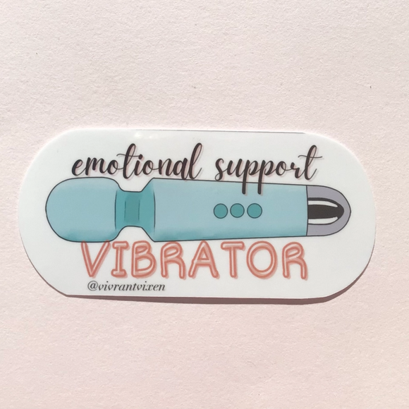 'Emotional Support Vibrator' Sticker