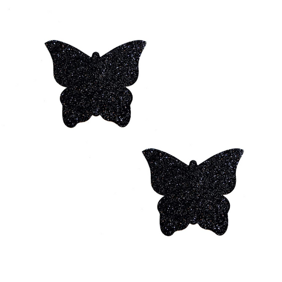 Black Glitter Mini Butterflies Bodistix (6pk)
