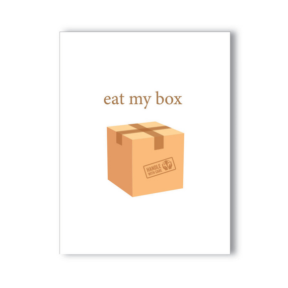 'Eat My Box' Card