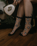 Sheer Ruffle Ghost Socks
