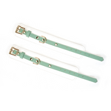 White & Green Fairy Leather Hand Cuffs