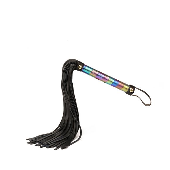 Vivid Rainbow Soft Bondage Mini Flogger