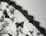 Moths & Butterflies Embroidered Underwire Bustier