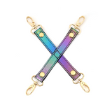 Vivid Rainbow Soft Bondage Hogtie with Cuffs (vegan)