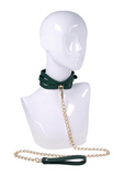Indica Green Cutout Collar and Leash