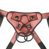 Rose Gold Vegan Leather Strap-On Harness