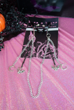 Spooky Bat & Moon Nipple Clamps