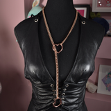 Rose Gold Heart Slip Chain