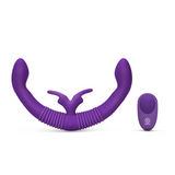 Together Couples Toy Dual Ended Rabbit Vibrator with Remote Control