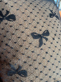 Bow Print Mesh G-String