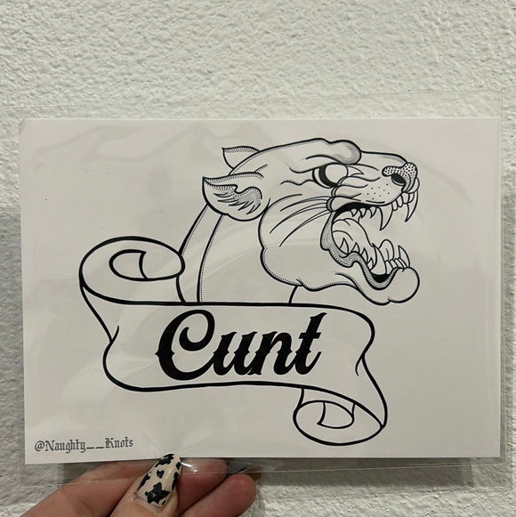 Cunt Panther Print
