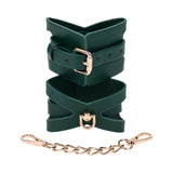 Indica Green Cutout Vegan Leather Cuffs