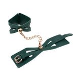 Indica Green Cutout Vegan Leather Cuffs