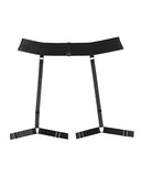 Adore Bombshell Black Garter Belt with Leg Bands