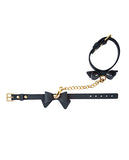 Ardor Silicone Black Bow Wrist & Ankle Restraints