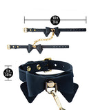 Ardor Silicone Black Bow Wrist & Ankle Restraints