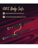 Ardor Silicone Black Bow Wrist & Ankle Restraints