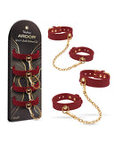 Ardor Silicone Red Wrist & Ankle Restraints
