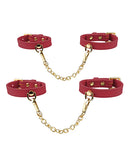 Ardor Silicone Red Wrist & Ankle Restraints