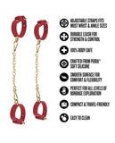 Ardor Silicone Red Wrist & Ankle Restraints